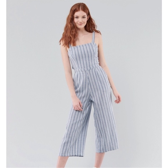 Hollister striped jumpsuit in medium - Picture 1 of 6